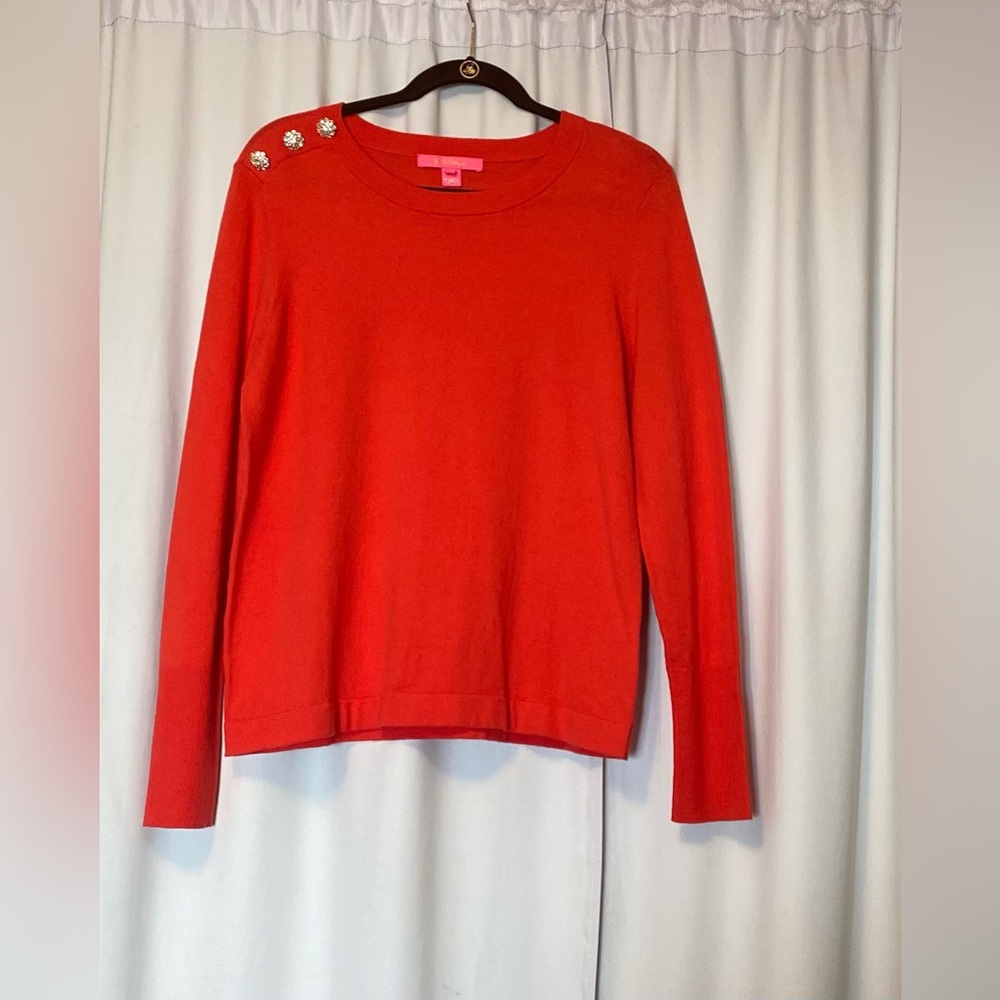 Lilly Pulitzer Vibrant Red Sweater